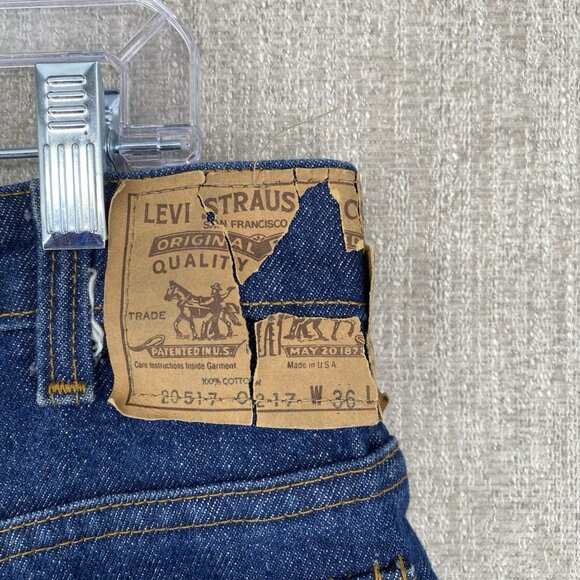 Vintage Levis 517 Jeans Mens 36X36 Blue Boot Cut Orange Tab Made In USA 1985 - Picture 8 of 16